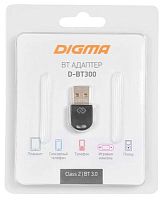 Адаптер USB Digma D-BT300 BT3.0+EDR class 2 10м черный | код 1431073 | DIGMA