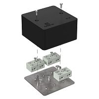 Коробка огнестойкая разветвительная для кабель-канала 40-0460-FR6.0-4-6-Р Е15-Е60 RAL9005 85х85х45 (44 шт/кор) Промрукав | код 40-0460-9005-FR6.0-4-6-Р | ПРОМРУКАВ