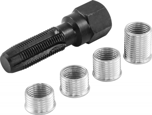 SPTRS145 Набор для восстановления резьбы свечного отверстия М14, 5 предметов | код SPTRS145 | Thorvik