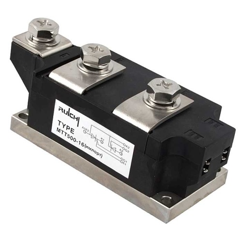 Тиристорный модуль силовой полупроводниковый RUICHI МТТ500-16, 500 А, корпус С-16 | код 84279 | Ruichi Тиристорный модуль силовой полупроводниковый RUICHI МТТ500-16, 500 А, корпус С-16 | код 84279 | Ruichi