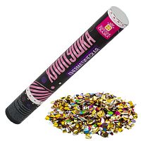 Хлопушка пневматическая ЗОЛОТАЯ СКАЗКА 30 см, фольга, круги, ассорти | код 591478 | ЗОЛОТАЯ СКАЗКА