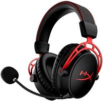 Наушники с микрофоном HyperX Cloud Alpha Wireless (CA002) черный/красный 1.8м мониторные Radio оголовье (4P5D4AA) | код 1827074 | HYPERX
