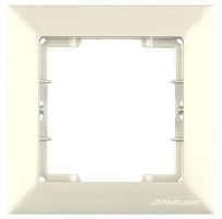 Candela - Рамка 1 пост, к механизмам серии 21, сл.кость | код 2125-800-1102 | Mutlusan