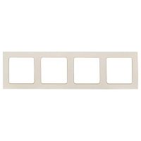 Стокгольм Рамка 4-местная белая PROxima | код EZM-G-303-20 | EKF