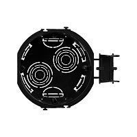 Подрозеточная коробка для сплошных стен, черная, под 2 модуля, без винтов | код 59302 | DKC