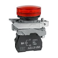 Сигнальная лампа OptiSignal D22 C4-L-M4 красная металл 230-240VAC XB4BVM4 | код 332176 | КЭАЗ