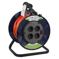 Удлинитель силовой RPx-4es-3x0.75-20m на пластик. катушке с/з 4гнезда 20м ПВС 3х0.75 Эра Б0046845