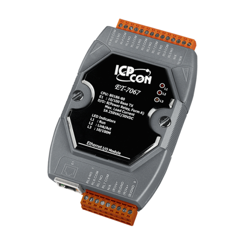 ET-7067 CR 8-Channel Power Relay Output Module (RoHS) | код 00-06014719 | ICP DAS