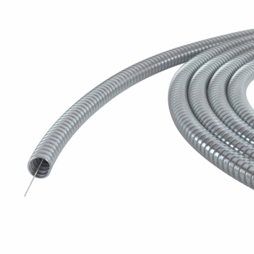 Металлорукав из оцинкованной стали DN 35мм, Dвн 35,0 мм, Dнар 39,5 мм, IP40, с протяжкой, 50м | код 667R353950P | DKC Металлорукав из оцинкованной стали DN 35мм, Dвн 35,0 мм, Dнар 39,5 мм, IP40, с протяжкой, 50м | код 667R353950P | DKC