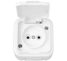 Беларусь Розетка брызгозащищенная наружная IP44 | код. Розетка РА16-236 | БелТИЗ