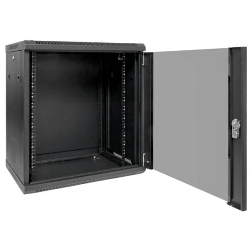 Шкаф настенный 19 TERACOM PRO 12U 600х600 мм дверь стеклянная с замком-ручкой чёрный | код TRP-WLL-1266-40B | EKF фото 4 Шкаф настенный 19 TERACOM PRO 12U 600х600 мм дверь стеклянная с замком-ручкой чёрный | код TRP-WLL-1266-40B | EKF фото 4