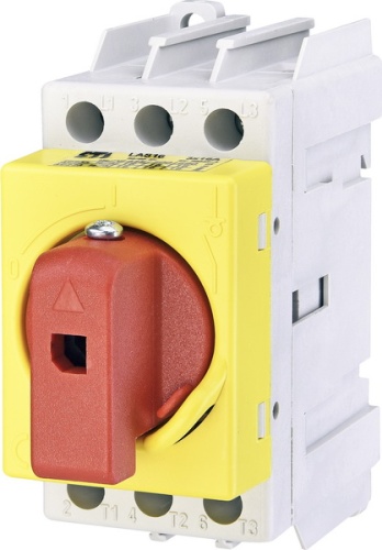 Разъединитель нагрузки (желто-красный) LAS 40 3р 1-0 40A | код 004661014 | ETI