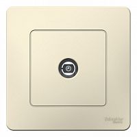 Розетка TV BLANCA, оконечная, молочный | код. BLNTS000012 | Schneider Electric