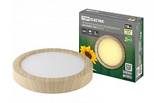 Светильник накладной светодиодный круг Даунлайт СПО (сосна) 18 Вт 225*32 мм 3000К TDM | код SQ0329-0415 | TDM