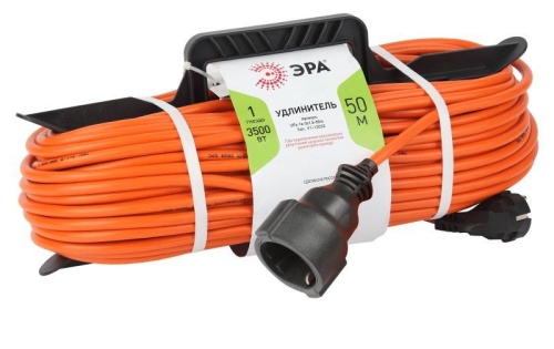 Удлинитель-шнур на рамке 1х50м с заземл. 16А IP20 UFx-1e-3х1.5-50m ПВС 3х1.5 | код. Б0046814 | Эра Удлинитель-шнур на рамке 1х50м с заземл. 16А IP20 UFx-1e-3х1.5-50m ПВС 3х1.5 | код. Б0046814 | Эра