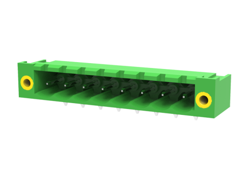 MC-PA5.0H12-F Разъём штекерный MC, угл. конт.,шаг 5.0мм,12 конт., фланц.,зел., шт | код MC-PA5.0H12-F | SUPU