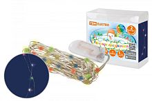 Гирлянда светодиодная Роса20 20LED, 2м, многоцвет., 2xCR2032 , TDM | код SQ0361-0059 | TDM