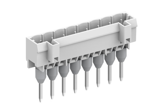 450714/110 Вилка на плату MCS вертик., с длинными контактами, шаг 5.0мм, 14 конт., сер., шт | код 450714/110 | SUPU