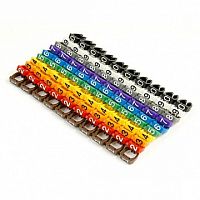 Маркер МКН-1 коричневый 1,5мм² (1500шт/упак) | код. UMK01-02-1 | IEK