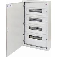 Щит металлический WRP18-4 (4х18 мод., 72мод., пластик. фальш-панель, IP30, наружн. исп.) | код 001101384 | ETI