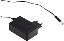 Адаптер настенный, AC-DC, 18Вт, вход 90...264B AC 47...63 Гц, выход 24B/0.75A, изоляция 3000В AC, 75.5x32x47.5 мм, -20...+60С, выходной разъем длина 11 мм, диаметр 2.1x5.5 мм | код SGA18E24-P1J | MeanWell