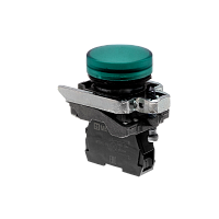 Лампа сигнальная зеленая, 220V AС/DC, IP65, металл MTB4-BV733 | код 137215 | MEYERTEC