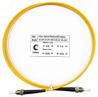 Шнур оптический simplex 1м ST-ST 9/125 sm LSZH | код FOP(s)-9-ST-ST-1m | Cabeus