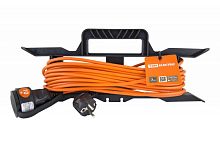 Удлинитель-шнур силовой на рамке УШ6 TDM (штепс. гнездо, 10м ПВС 2х0,75) | код SQ1302-0304 | TDM