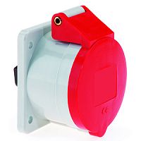 Розетка встраиваемая 16А 5Р (3P+N+PE), 400в 6h,IP44 72x65 Bals 1321 | код 1321 | Bals