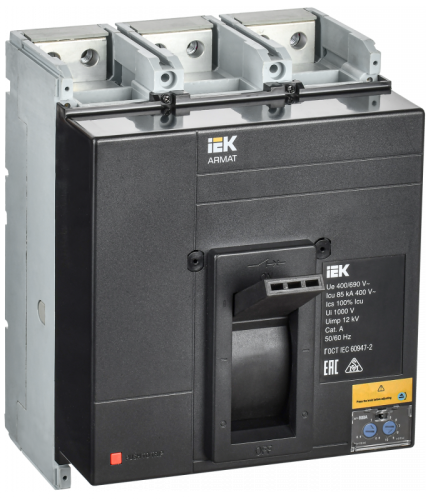 ARMAT Авт. выкл. лит. корпус 3P N 85кА 800А ТМ рег. IEK | код AR-MCCB-3N-085-0800A-ATUC | IEK ARMAT Авт. выкл. лит. корпус 3P N 85кА 800А ТМ рег. IEK | код AR-MCCB-3N-085-0800A-ATUC | IEK