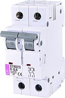 Автоматический выключатель ETIMAT 6 2p D 0,5A (6kA) | код 002163501 | ETI