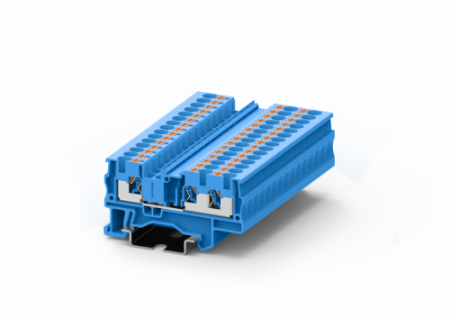 TP4-3-BU Клемма TP 1-2 проходная Push-in, сеч.4мм2, син., шт | код TP4-3-BU | SUPU