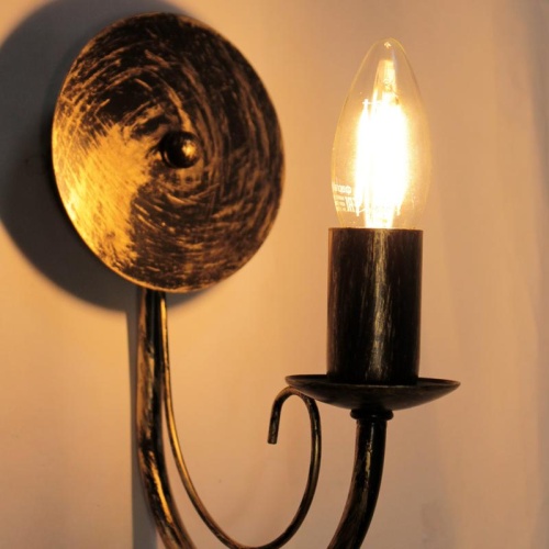 Светильник Рустика 512 черн. мат. зол. НББ 01-60-141 Е14 ИУ | код 1005404266 | Элетех фото 3 Светильник Рустика 512 черн. мат. зол. НББ 01-60-141 Е14 ИУ | код 1005404266 | Элетех фото 3