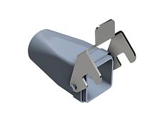 Крышка на кабель, разъема REVOS, Size MINI, без уплотнителя, с защелкой, 1 отверстие с резьбой для кабельных вводов M20x1,5, материал корпуса: пластик | код 76.372.0760.1 | Wieland