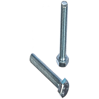 Болт DIN 933 M8х55 полная резьба шестигранная голова класс прочности 5.8 покрытие цинк | код DIN933-M8x55ZN | Крепдил