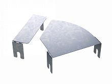 Крышка на горизонтальный изменяемый угол СРО 0-45град. 300, 2,0 мм | код SKVH300 | DKC