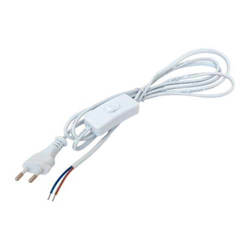 Шнур для бра с выключателем 2 м 2*0,5 мм2 EKF | код ASB-610 | EKF фото 2