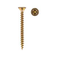 Саморез универсальный 3.5х35, желтый цинк, пакет (25шт.) | код 1111-3535-5 | REXANT