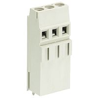 Клемма на печатную плату, высокое исполнение, подвод кабеля сбоку, 3 полюса, шаг: 5,08 мм, винтовая фиксация провода, без маркировки, 250V, 15A, цвет: серый, серия 8292 EH | код 27.000.4353.0 | Wieland