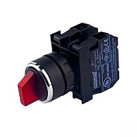Переключатель 2-0-1 с фиксацией красный (2НО) | код B101SL30K | EMAS