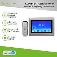 Комплект сенсорного Smart видеодомофона Full HD 7 SECURIC | код SEC-SF-301 | SECURIC