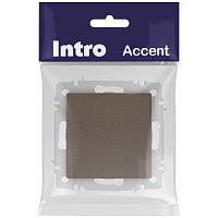 Выключатель Intro Accent 6-101-08 , 10А-250В, IP20, СУ, AL/CU, бронза | код Б0063438 | ЭРА