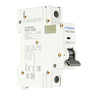 Автоматический выключатель HGD63-M 1PMDS0000C 00010 1 полюс, 10А, ток к.з. 6kA, хар-ка D (STANDARD) | код 13.04.000966 | HYUNDAI
