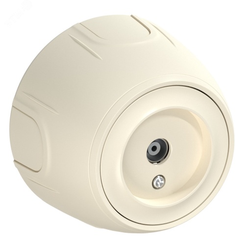 Розетка антенная TV Rotondo, цвет бежевый | код 7700882 | OneKeyElectro