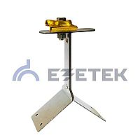 Держатель-зажим проводника круглого 8-10 мм для конька, высота 110 мм, латунь | код 71123 | ЕЗЕТЕК