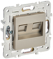 SKANDY Роз. комп. 2-ая RJ45 кат.5E SK-K03Sh шамп. IEK | код SK-K20-1-K37 | IEK