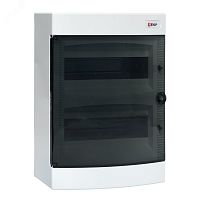 Щит распределительный навесной Unix прозрачная дверь 2х12 (24) модулей 361x287x112 IP40 | код ux-2x12-n | EKF