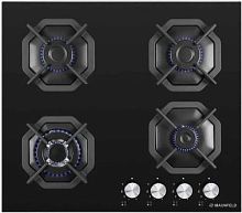 Газовая варочная поверхность Maunfeld EGHG.64.23CB/G черный | код 1398120 | MAUNFELD