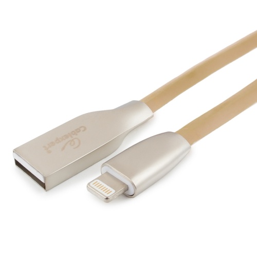 Кабель Cablexpert для Apple CC-G-APUSB01Gd-1M, AM/Lightning, серия Gold, длина 1м, золотой, блистер | код CC-G-APUSB01Gd-1M | Cablexpert