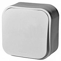 Выключатель 1-клавишный кнопочный QUTEO, открытый монтаж, белый | код. 782205 | Legrand